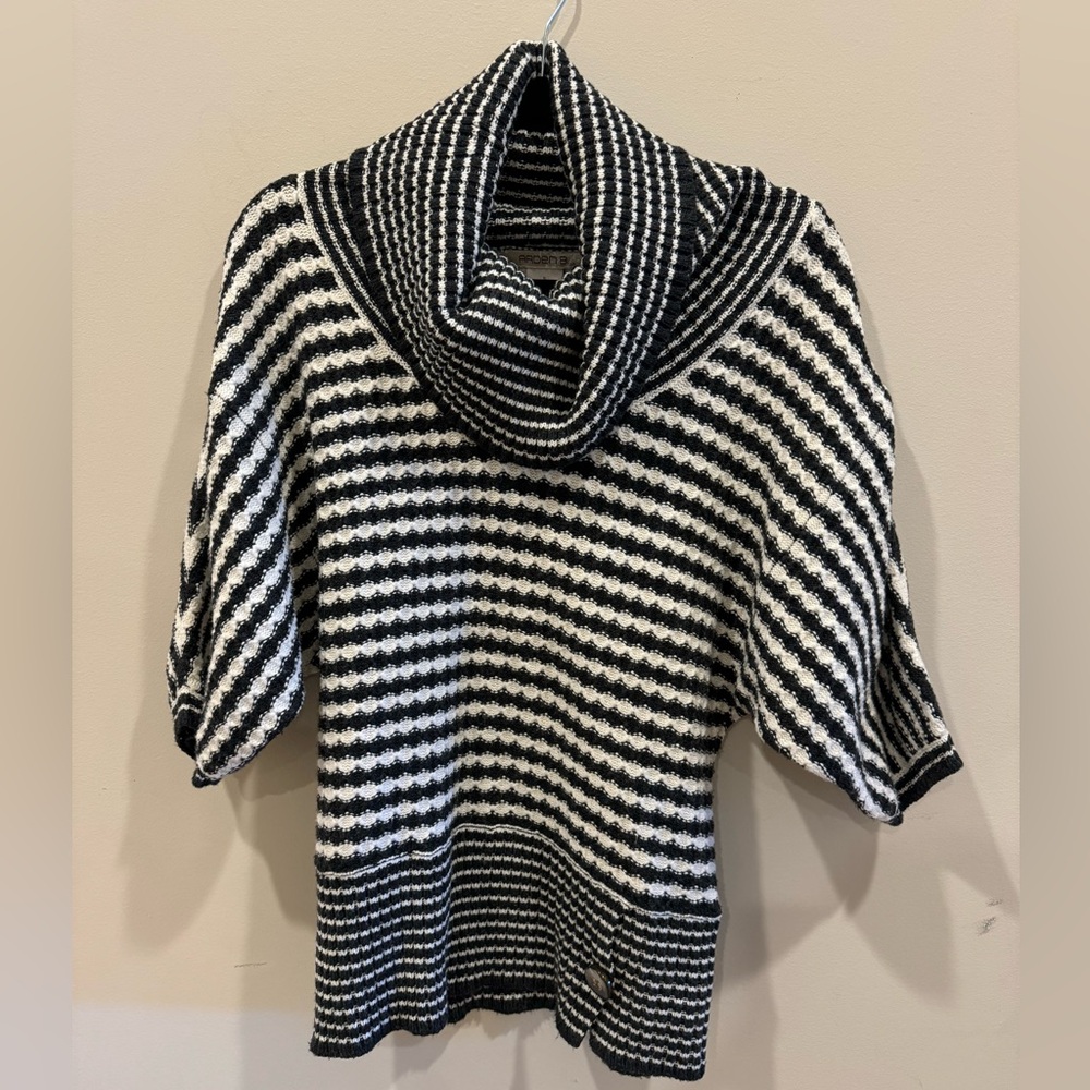 Arden B. Women Sweaters, Stripe Cowl Neck Knit Tunic Sweater, Size Small